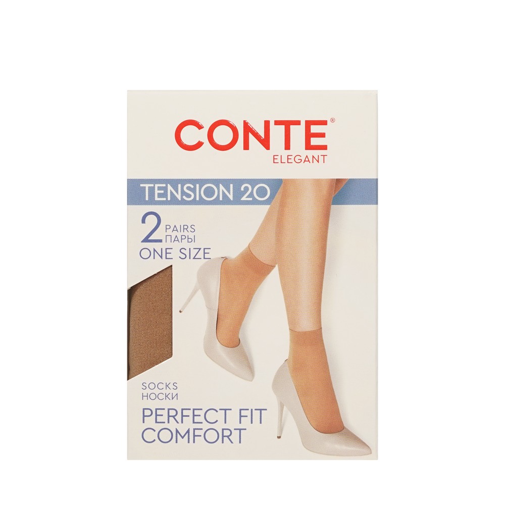 Conte TENSION носки капр.20D р23-25 nat2П