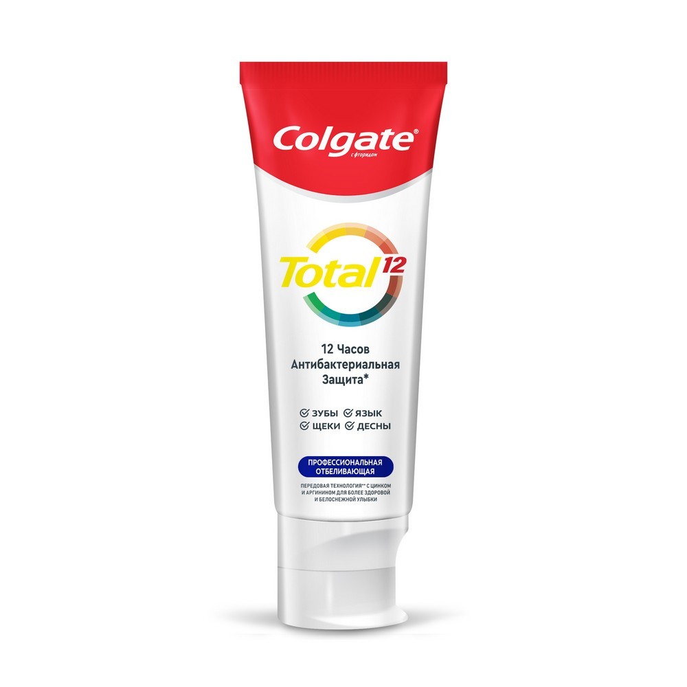 зубная паста Colgate total " Профессиональная отбеливающая " 75мл