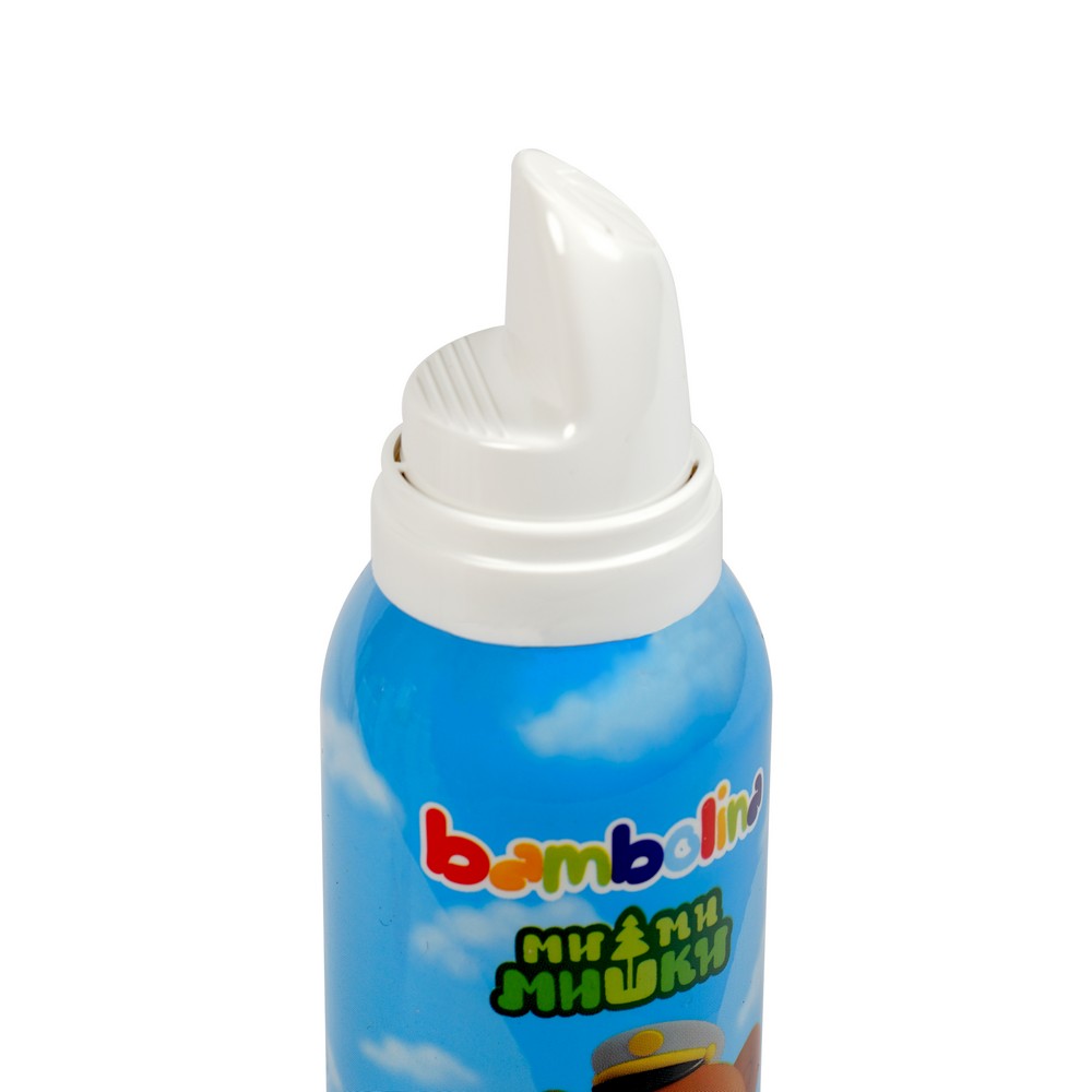 Детская пена для купания Bambolina МиМиМишки для игры в ванной, купания и мытья рук , голубая 150мл
