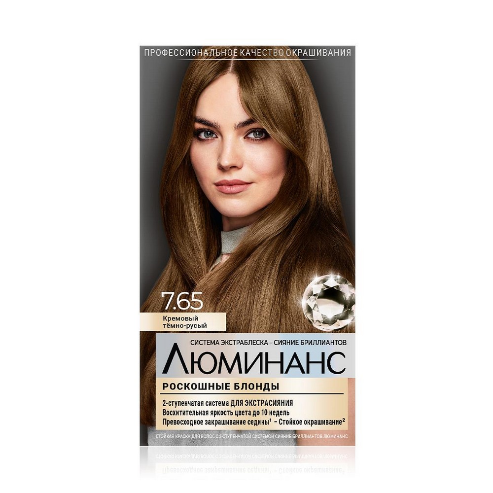 Стойкая краска для волос Luminance 7.65 кремовый Темно-русый