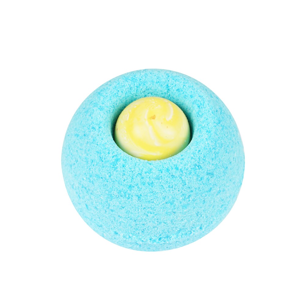 Bambolina бурлящий шар синий с игрушкой 130Г