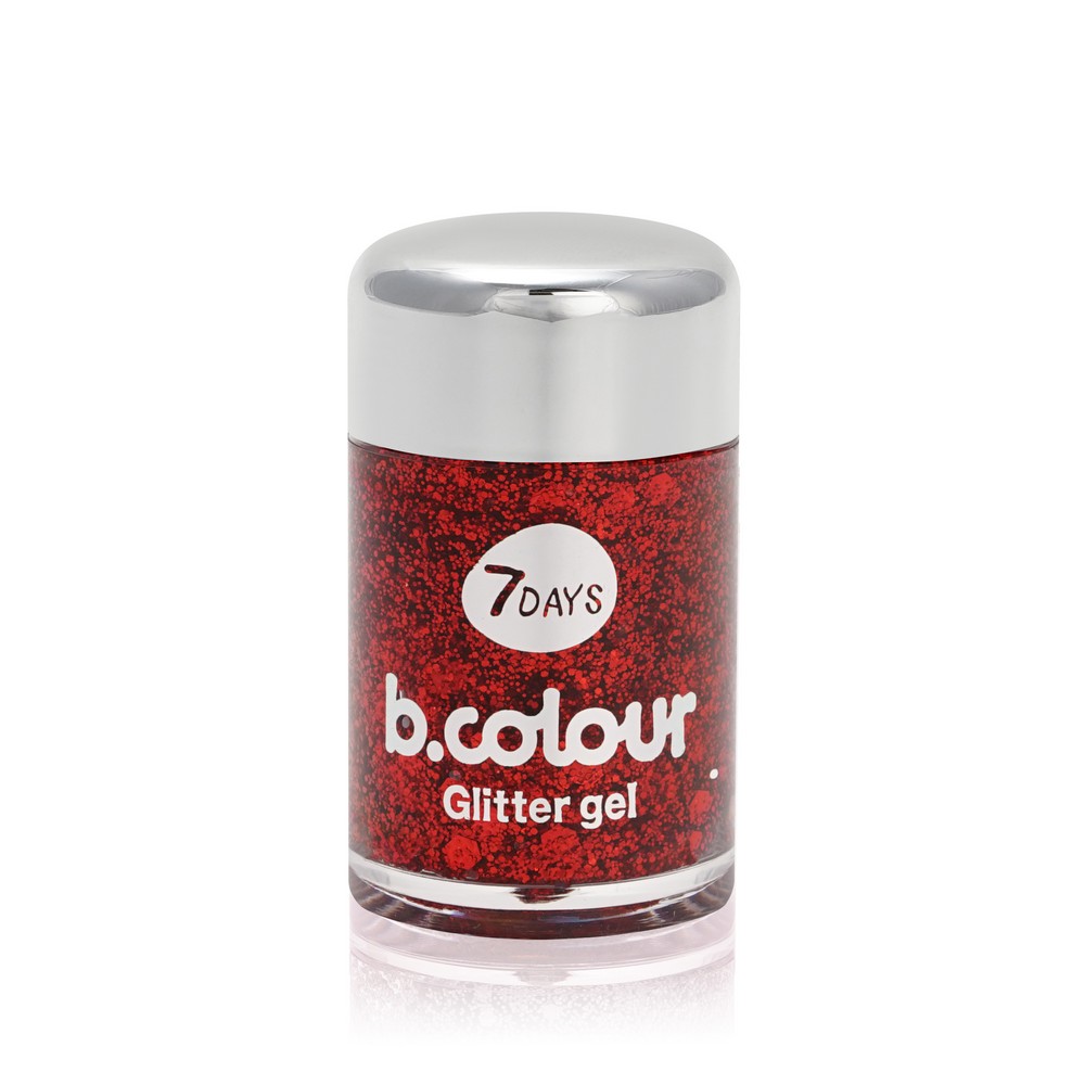 Гель - глиттер для лица и тела 7 days b.colour mini Dark Side 04 Beauty Poison 10г
