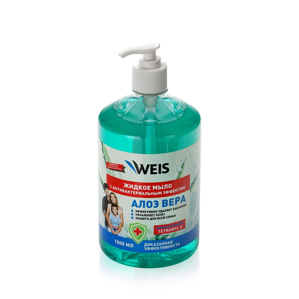 Жидкое мыло WEIS антибактериальное 1л