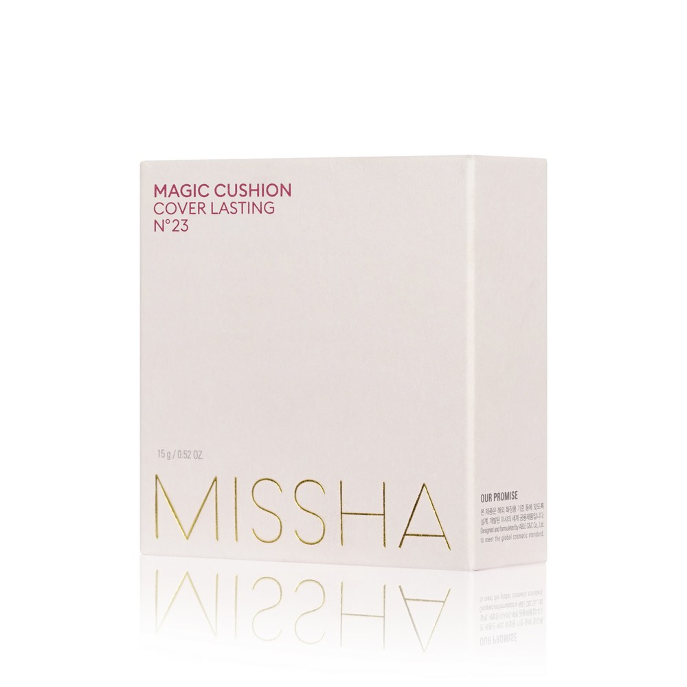 Тональный Кушон для лица Missha Magic Cushion Cover Lasting с устойчивым покрытием 23 15г