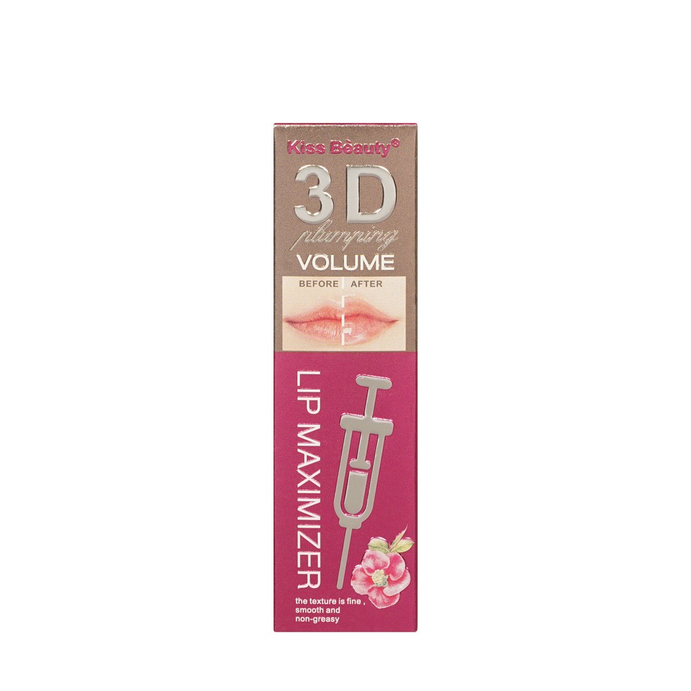 Kiss Beauty для губ масло плампер 3D Volume розовый 5,5МЛ