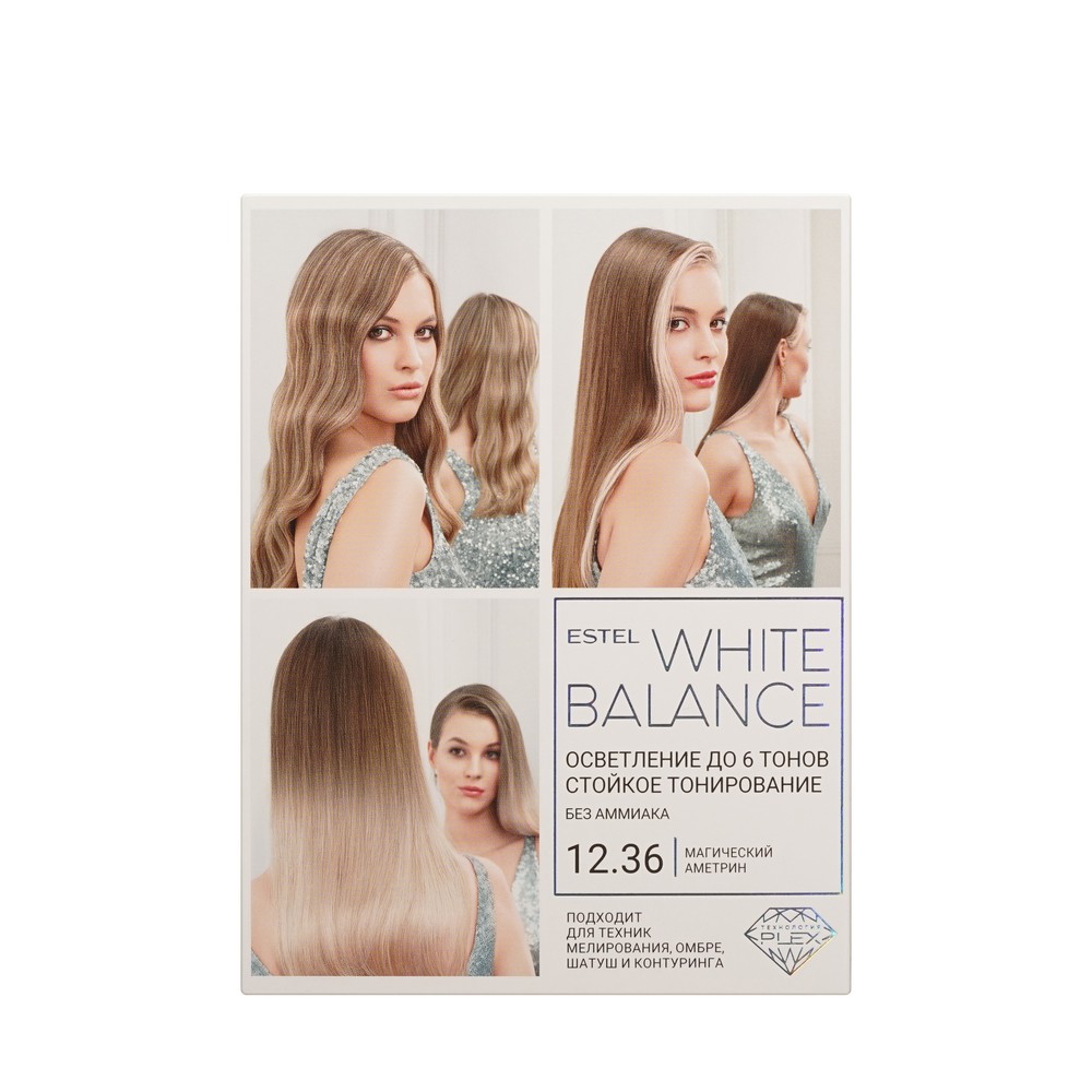 WHITE BALANCE крас.для волос набор тон 12.36