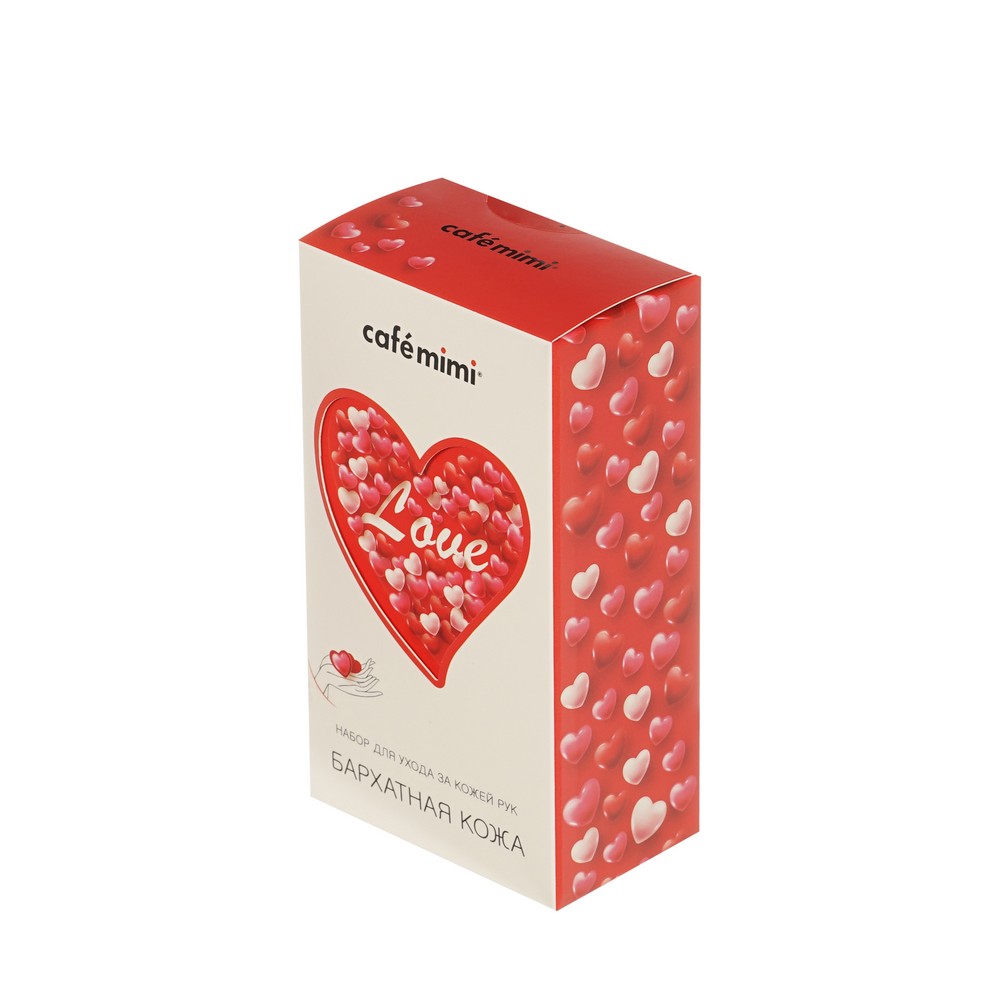 Женский набор для ухода за кожей рук Cafe Mimi Love ( крем для рук Бархатная кожа 50мл + крем - маска для рук Бархатная кожа 50мл )