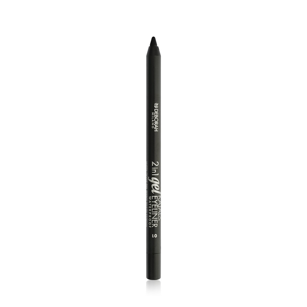 Карандаш для век DEBORAH Milano 2 in 1 Gel Kajal Eyeliner waterproof 01 1,4г