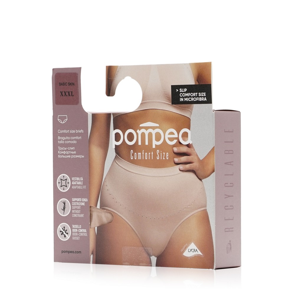 Женские трусы Pompea Slip Comfort Size Basik skin XXXL