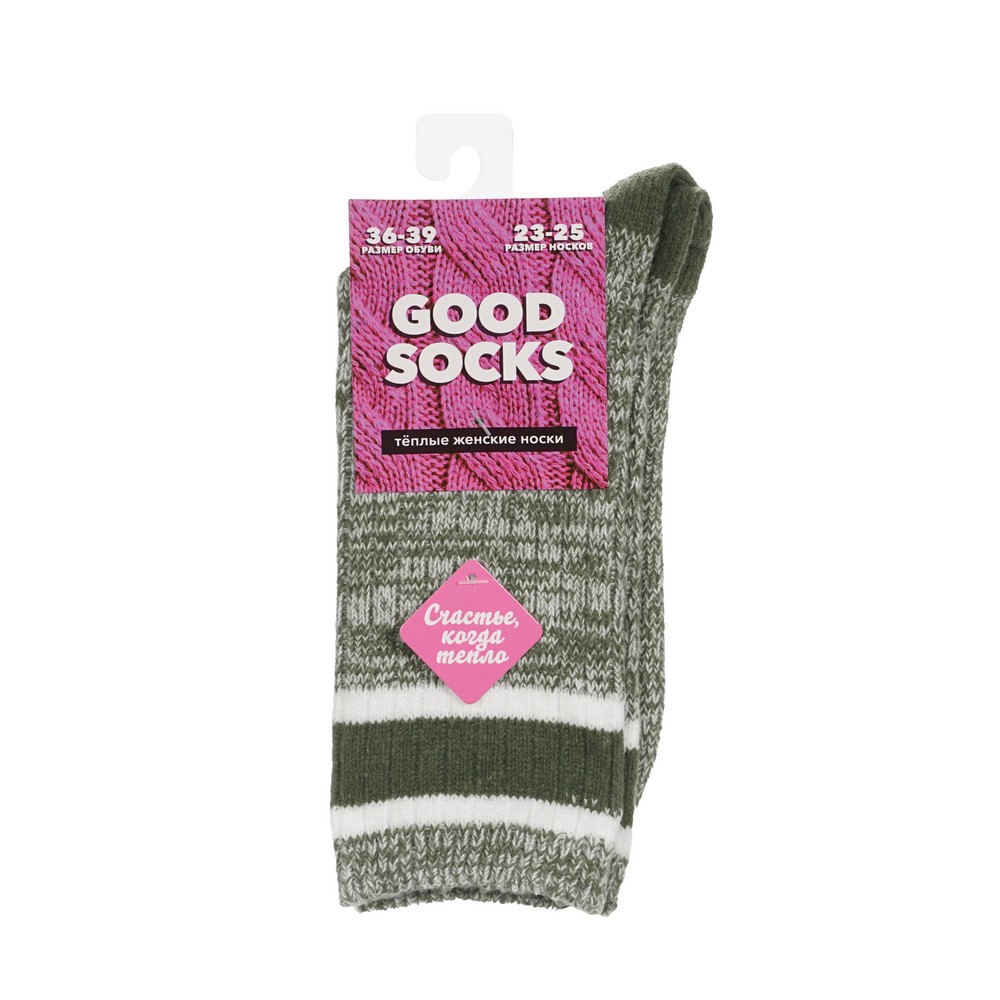 Good Socks плюш. носки жен.(836677C) т.зелёный.36-39 1ПАР