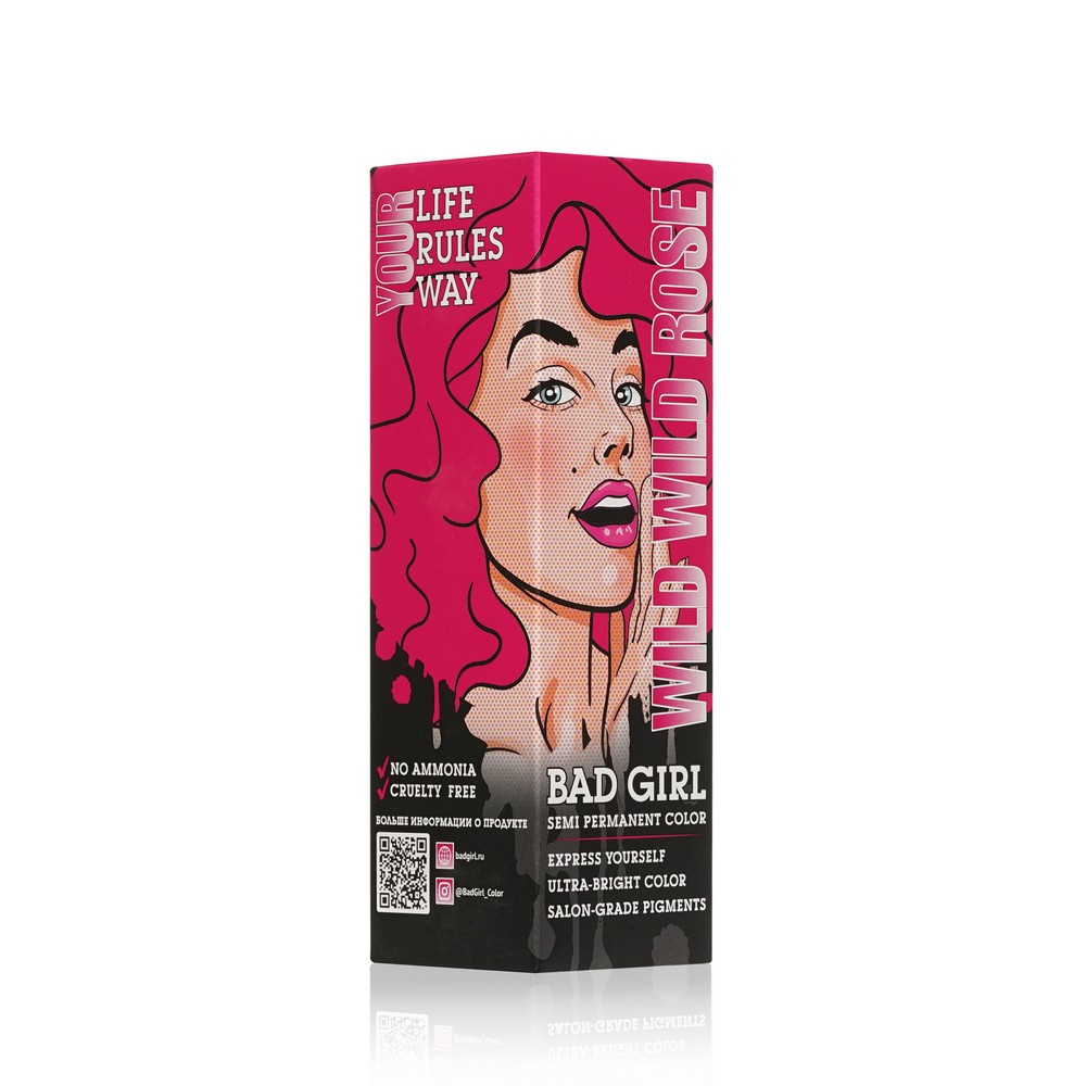 Оттеночный бальзам для волос Bad Girl Wild wild rose 150мл