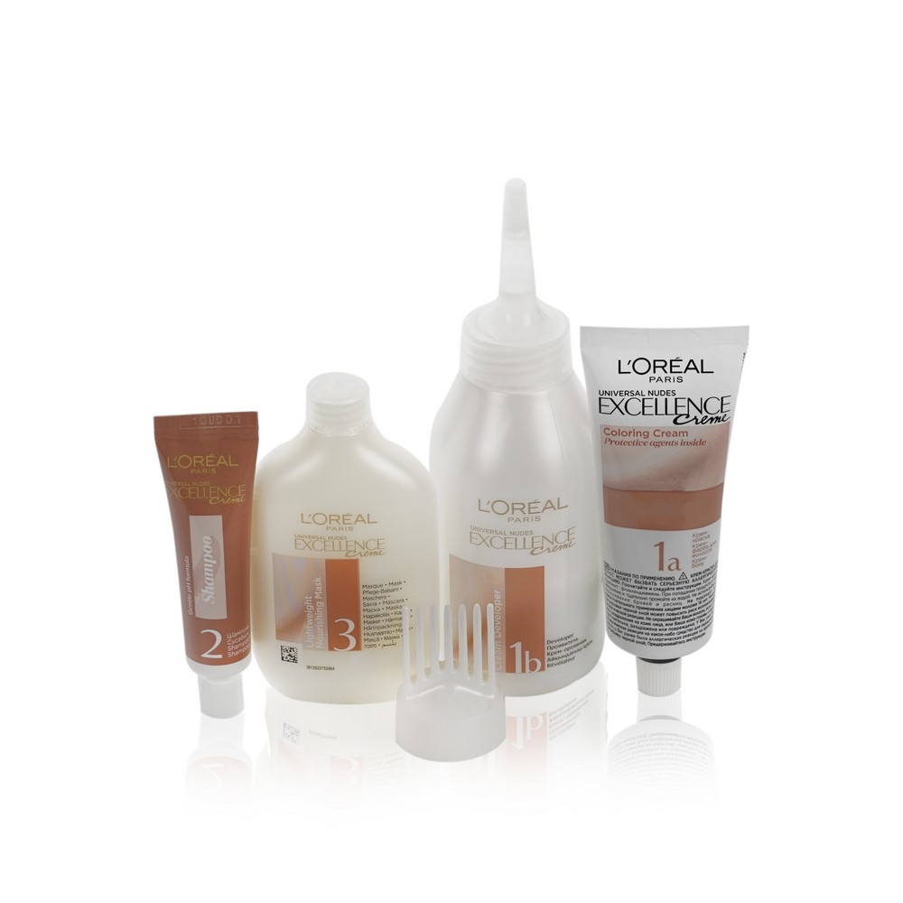 Крем - краска для волос без аммиака L'Oreal Paris EXCELLENCE Creme " Универсальные нюдовые оттенки " , 8U , Универсальный светло-русый