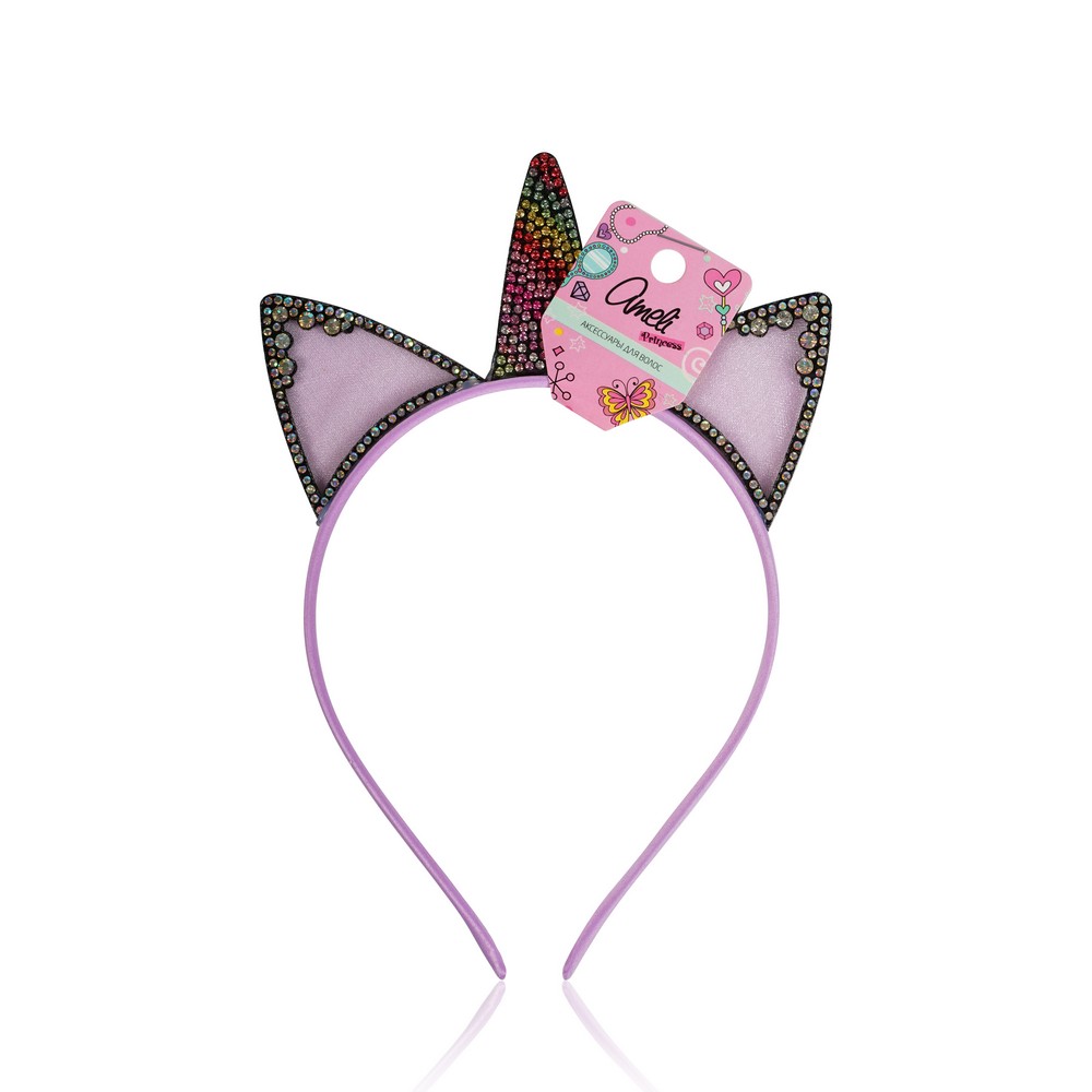 Детский ободок для волос Ameli " Рог и ушки "