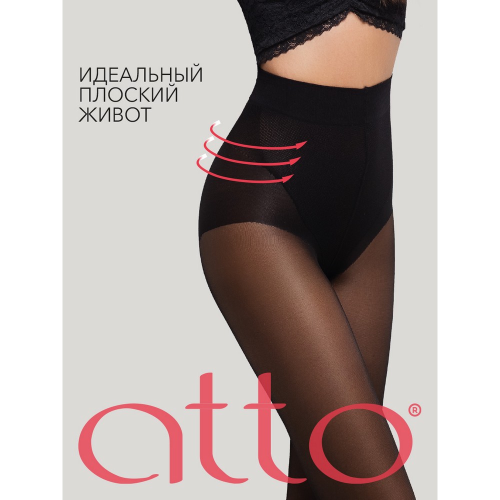 Женские колготки Atto Ideal Body Belly 40den Nero 2 размер
