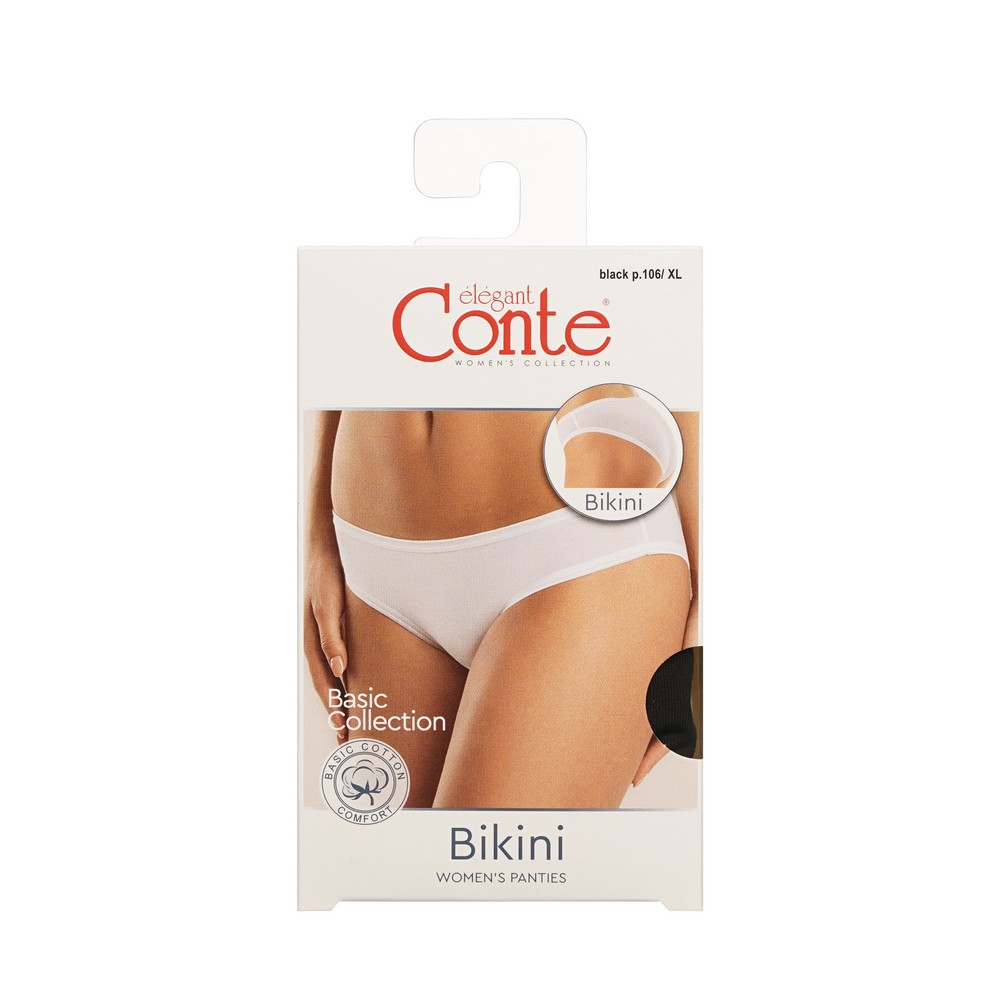 CONTE Basic Трусы женские slip LB2001 (black) р-р 106/xl 1 шт