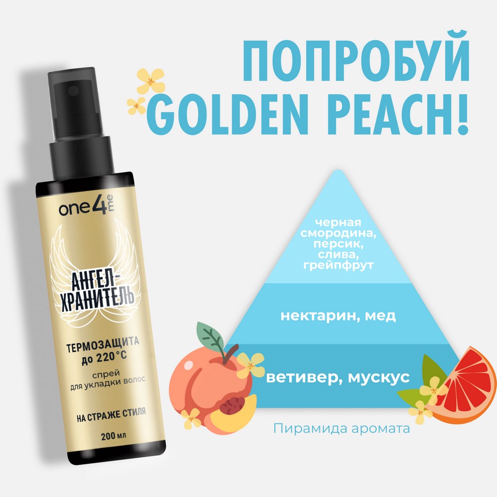 Спрей для укладки волос ONE4ME Ангел-хранитель, 200 мл