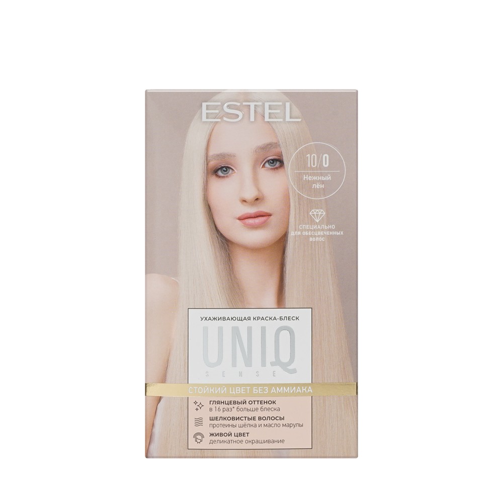 ESTEL UNIQ SENSE краска для волос 10/0 светлый блондин 1ШТ