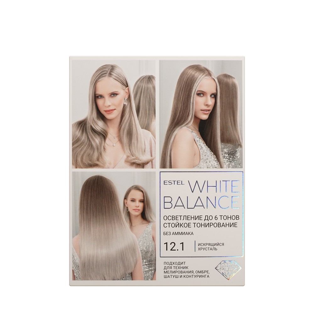 WHITE BALANCE краска для волос набор тон 12.1 1ШТ