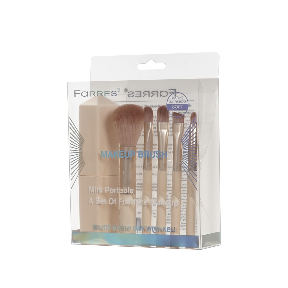 FARRESкосм.акс.наб.кистей д/мак тубус5шт