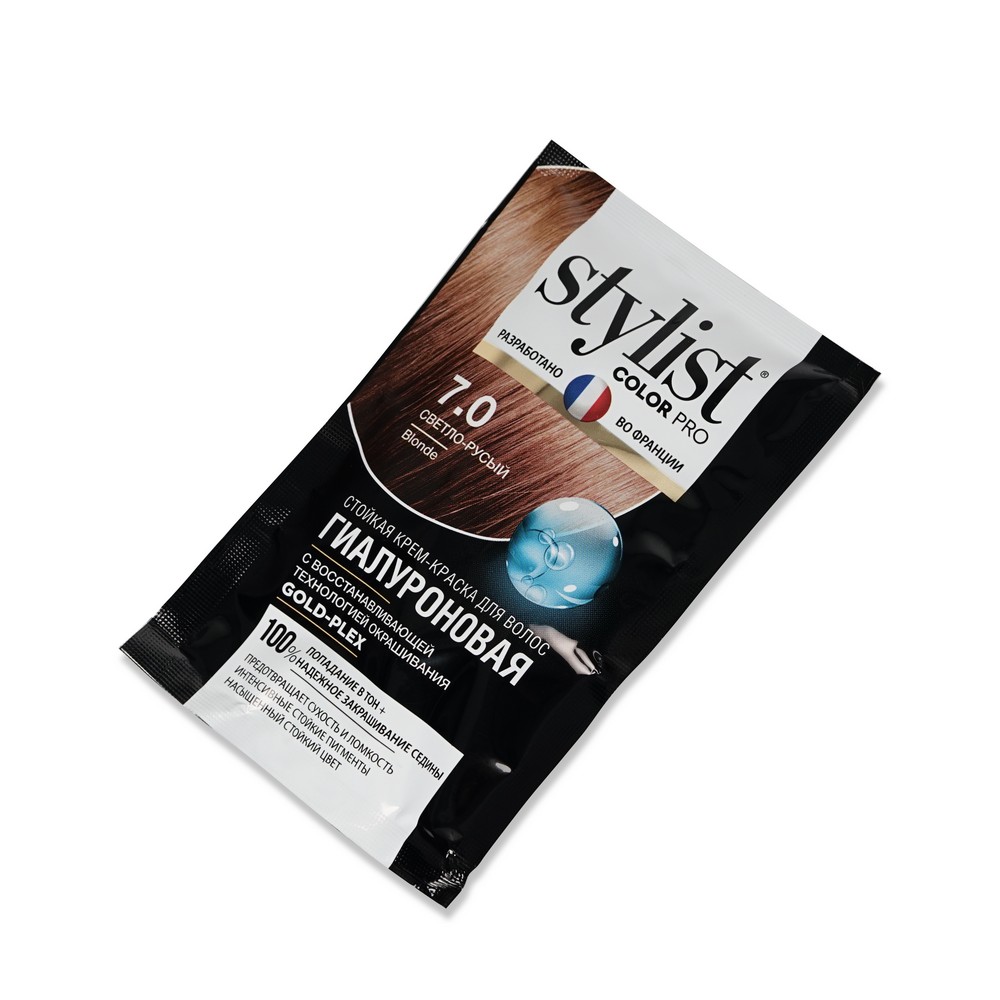 Стойкая крем - краска для волос Stylist Color Pro 7.0 , Светло-русый , 120мл