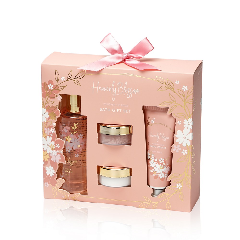 Женский Подарочный набор ( гель для душа 200мл + соль для ванны 50г + крем для рук 60мл )