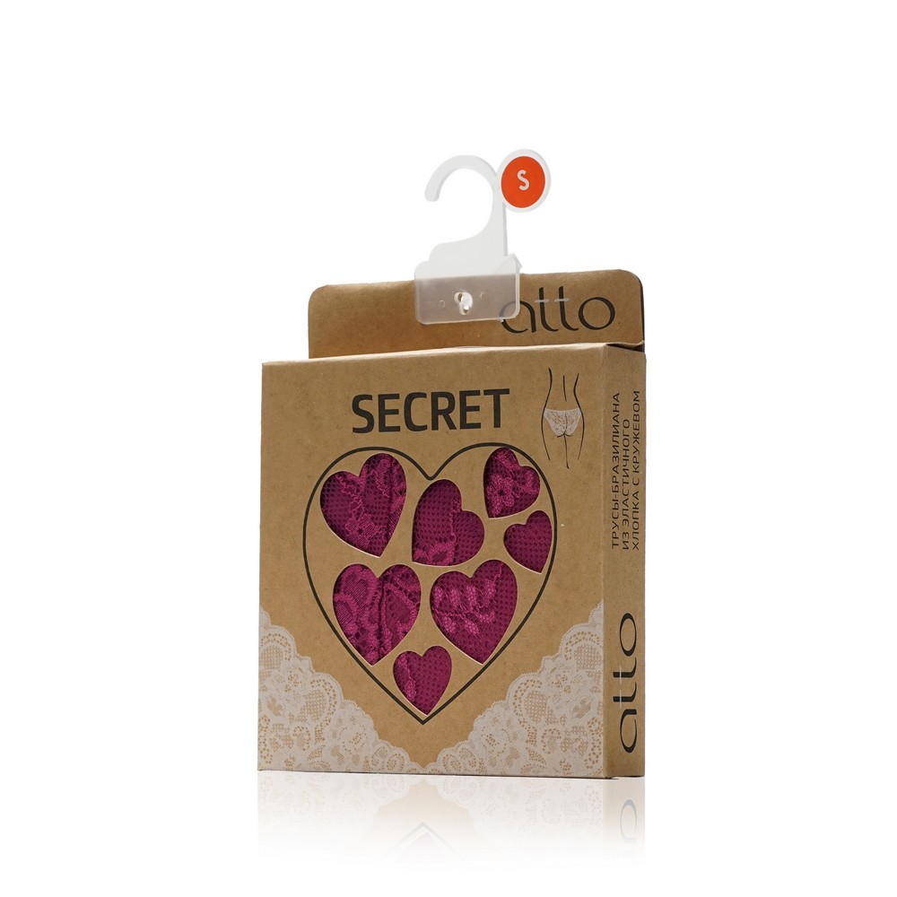 Женские трусы - бразилиана Atto Secret , Фиолетовый , S
