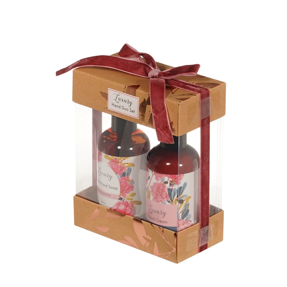 Женский подарочный набор Luxury ( жидкое мыло для рук 200мл + крем для рук 200мл ) в ассортименте