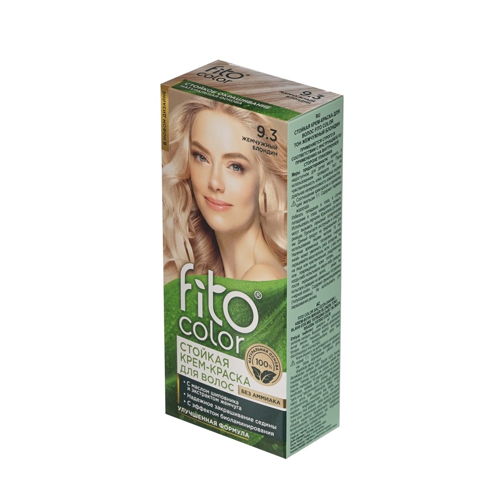 крем - краска ФИТОкосметик FitoColor стойкая для волос 9.3 Жемчужный блондин 125мл