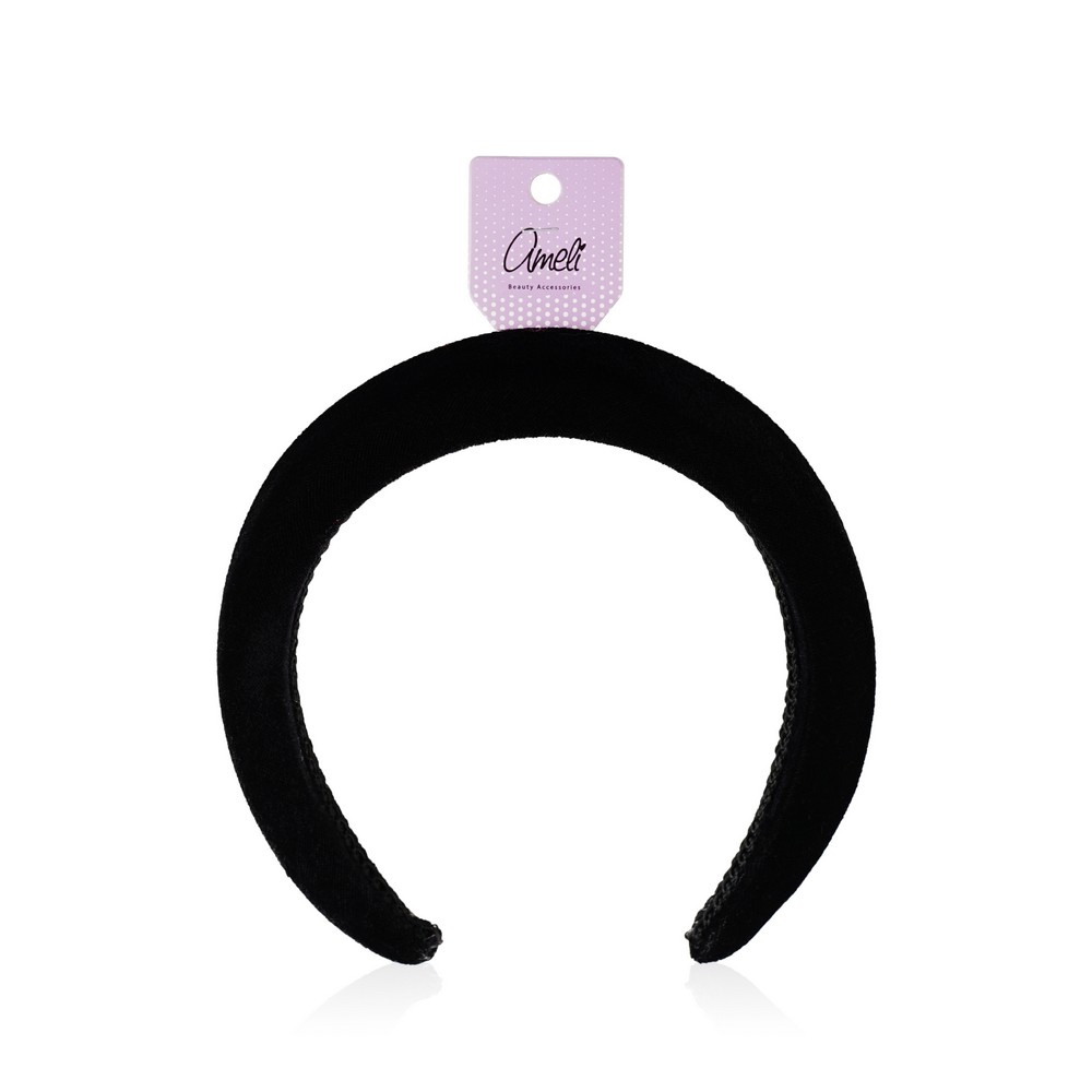 Ободок для волос Ameli бархатный , объемный