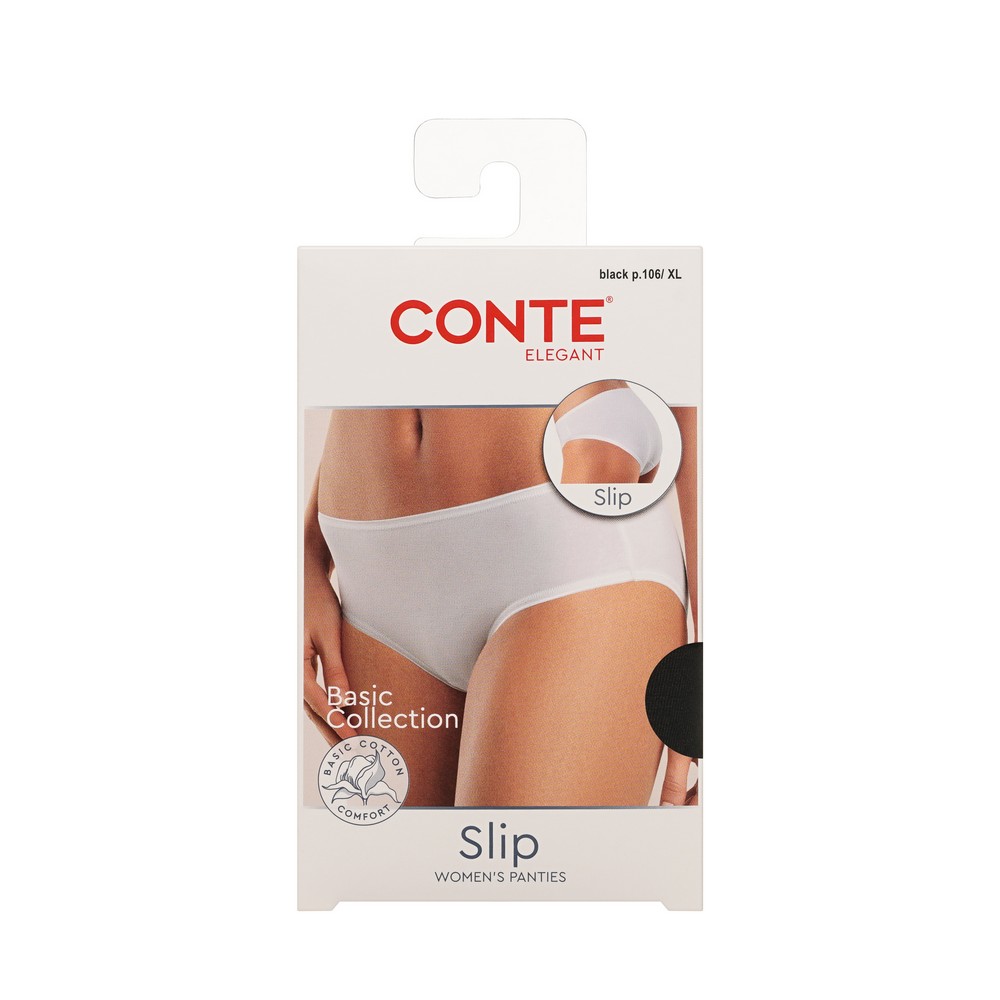 CONTE Basic Трусы женские slip LB2014 (black) р-р 106/xl 1 шт