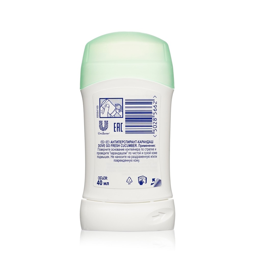 Женский дезодорант - антиперспирант Dove Go Fresh " Cucumber & Green Tea scent " 40мл