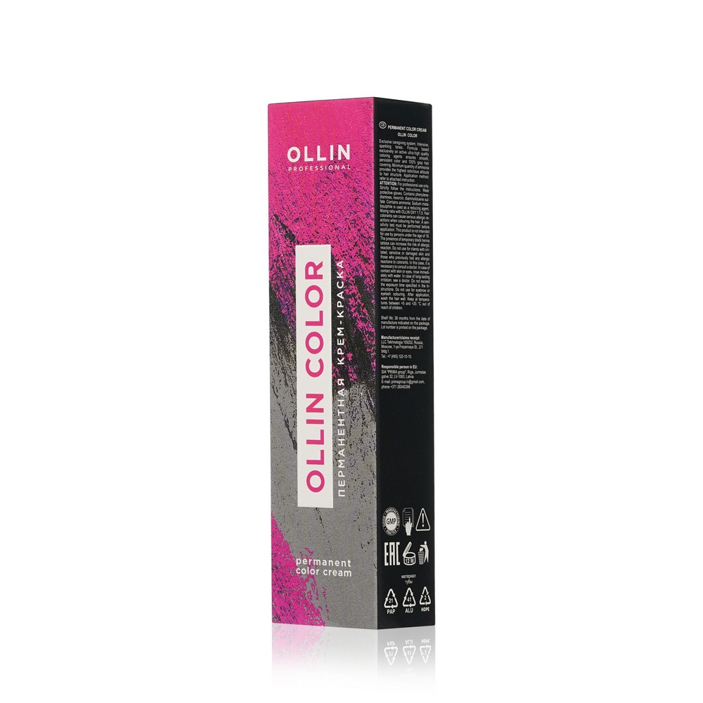 Перманентная крем - краска для волос Ollin Professional Fashion Color 7/1 Русый пепельный 60мл