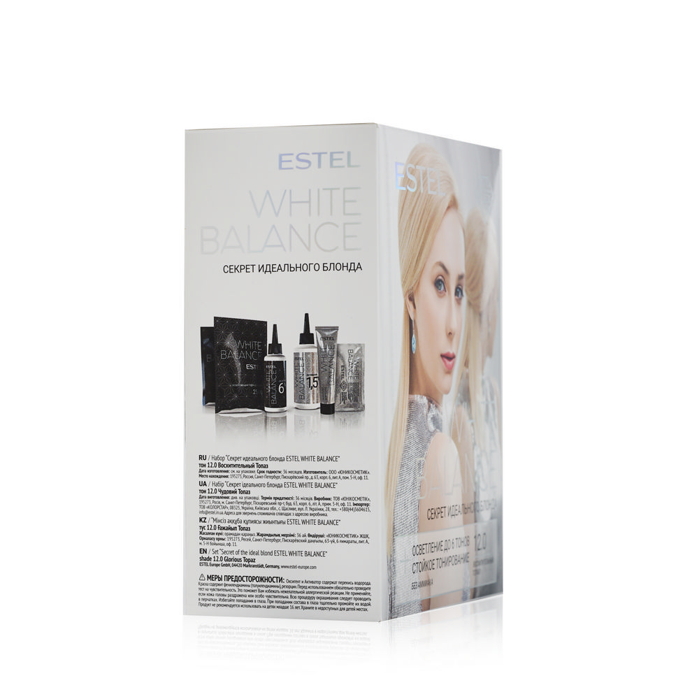 Краска для волос Estel White Balance " Секрет идеального блонда " 12.0 Восхитительный топаз