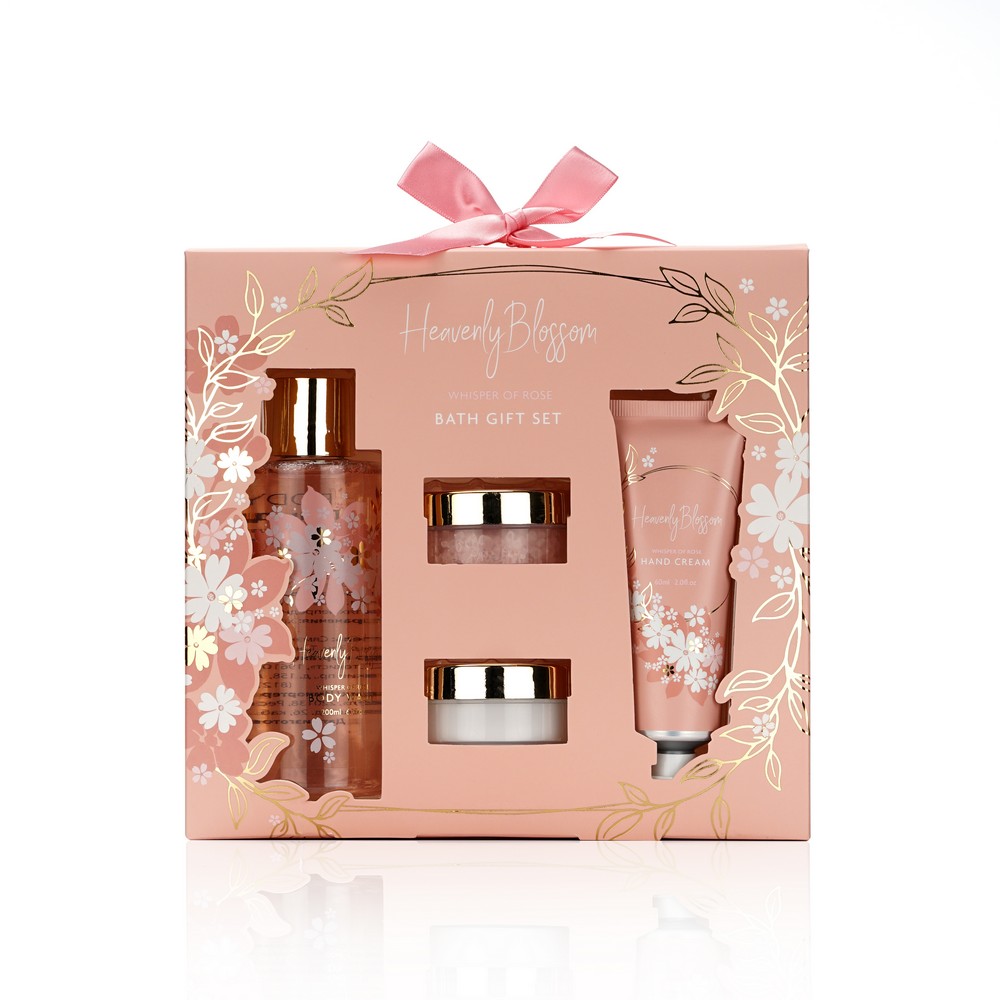 Женский Подарочный набор ( гель для душа 200мл + соль для ванны 50г + крем для рук 60мл )