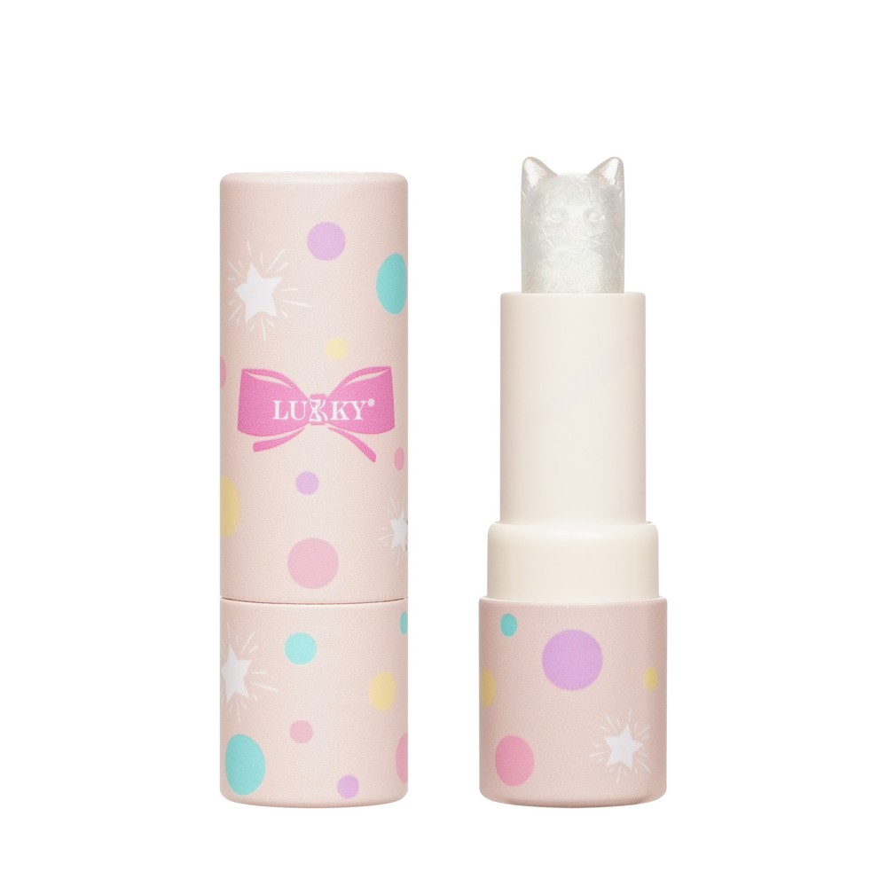 LUKKY глиттер парф.стик в виде головы кошечки ванильное морож 1ШТ