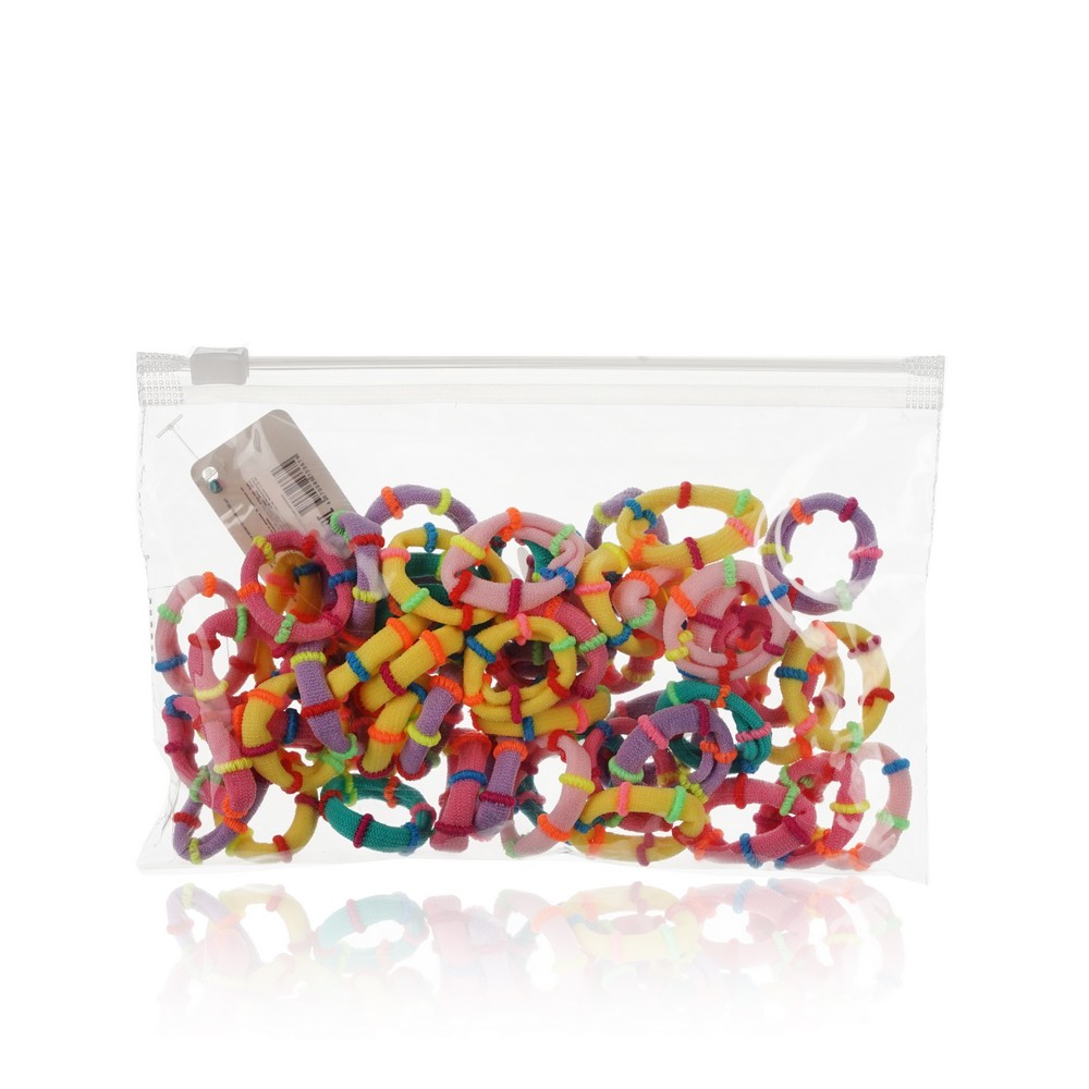 Детская резинка для волос Ameli Полоски , в косметичке набор 50шт