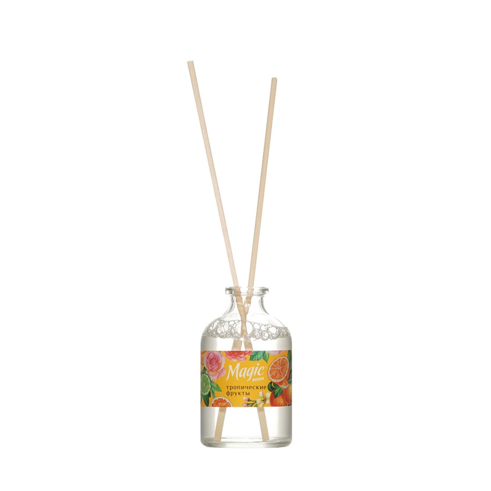 Magic Boom освеж воздуха декор диффузор ароматич. Тропические фрукты 50МЛ