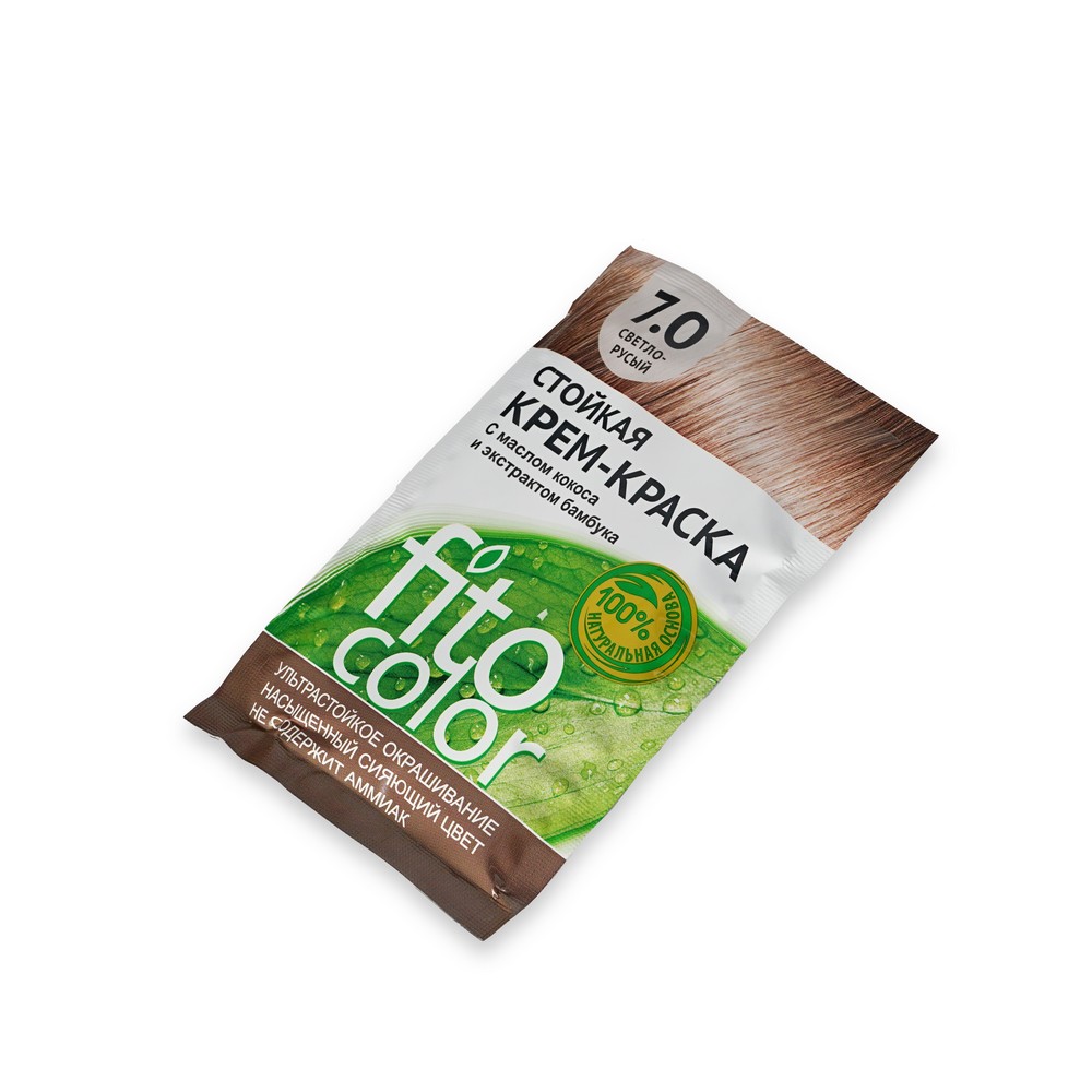 Стойкая крем - краска для волос ФИТОкосметик FitoColor 7.0 , Светло-русый , 115мл