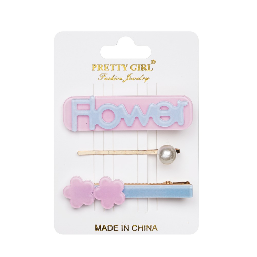 Pretty Girl для волос н-р заколок "Flower" 3ШТ
