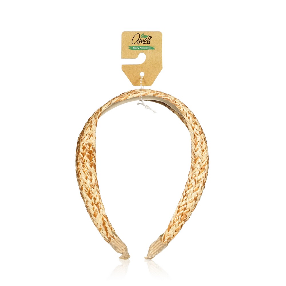 Ободок для волос Ameli джут объёмный