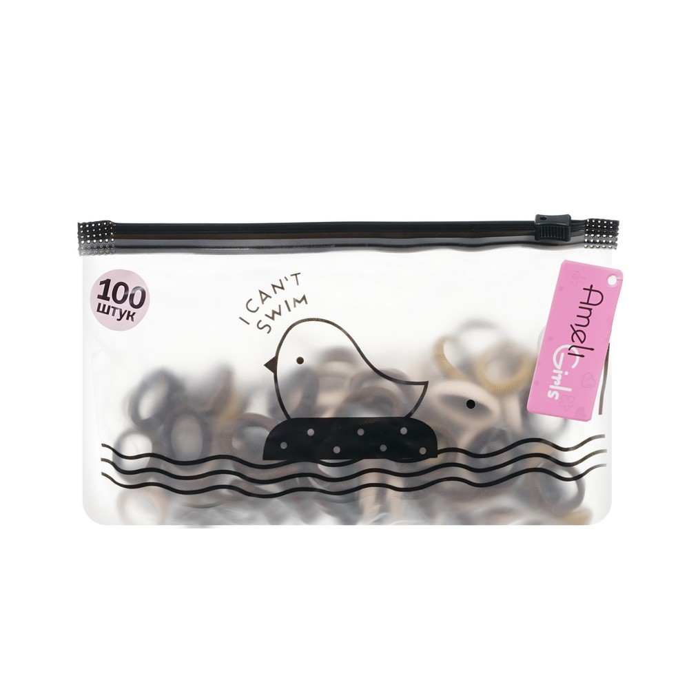 Ameli для детей набор резинок для волос в косметичке 100ШТ