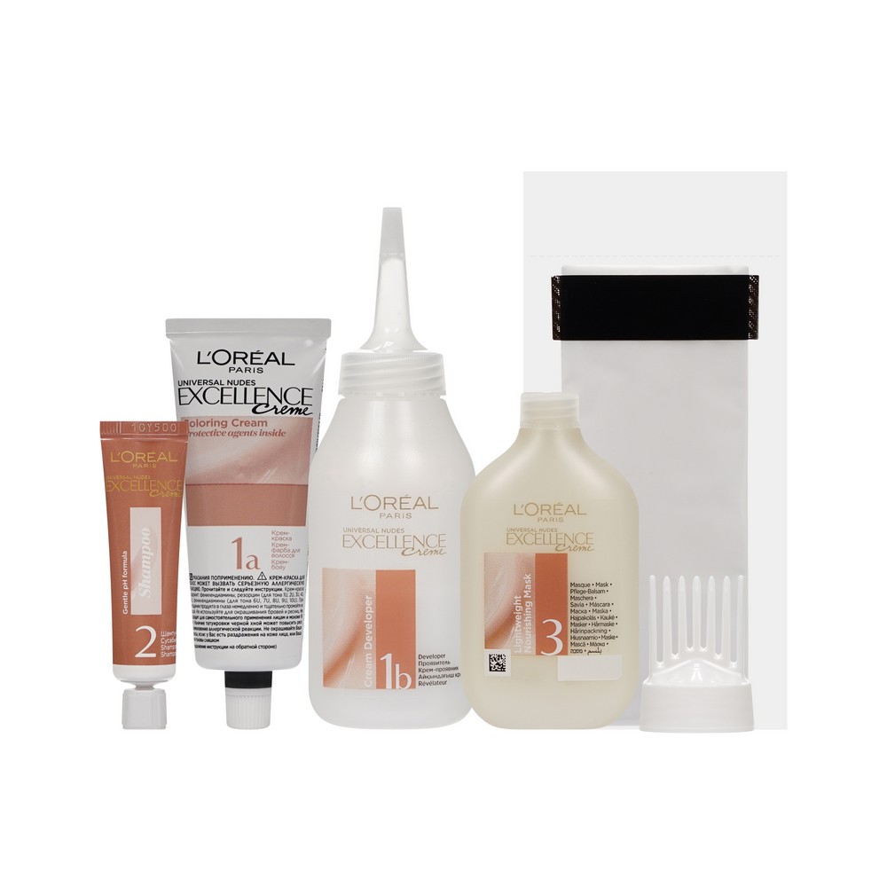 Крем - краска для волос без аммиака L'Oreal Paris EXCELLENCE Creme " Универсальные нюдовые оттенки " , 8U , Универсальный светло-русый