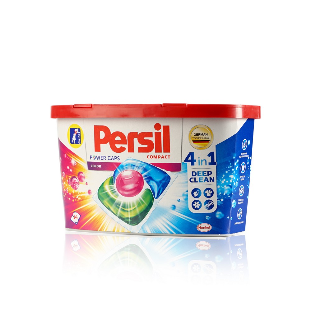 Капсулы для стирки цветного белья Persil Power caps color 4 в 1 14шт