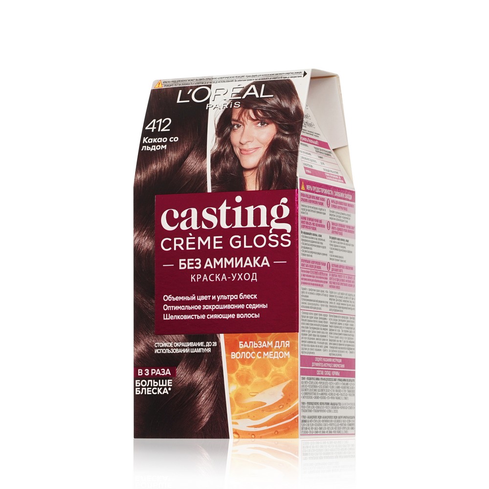 крем - краска L`Oreal Casting creme gloss для волос 412 Какао со льдом