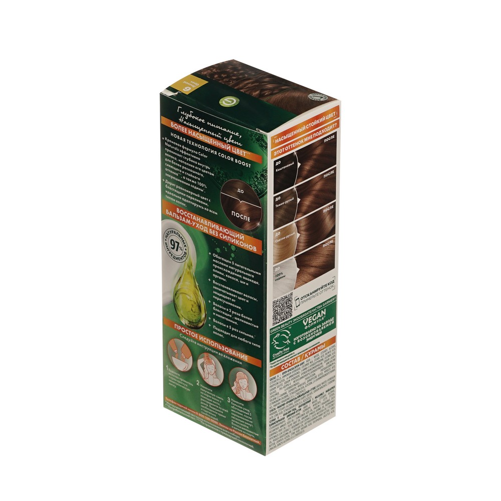 крем - Краска Garnier Color Naturals стойкая для волос 6 Глубокий светло-каштановый