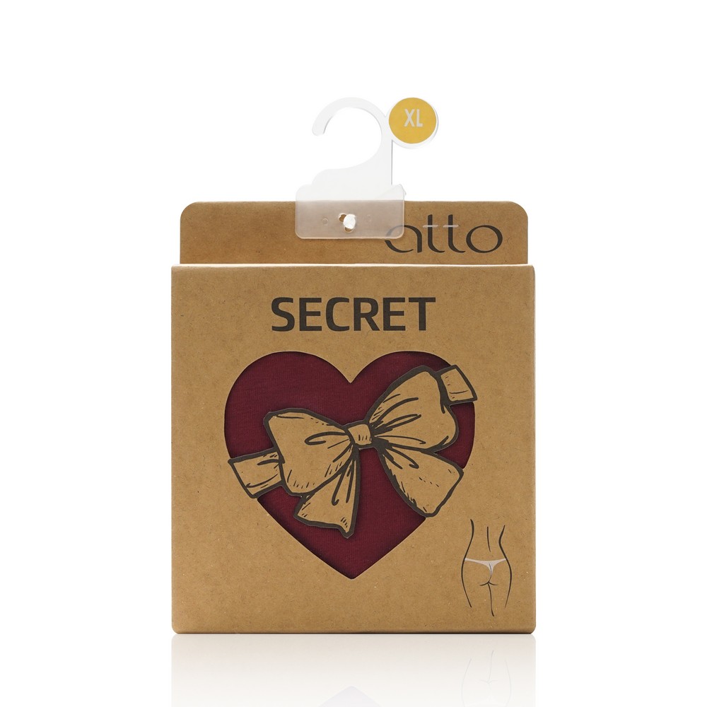 Женские трусы - стринги Atto Secret , Винный , XL