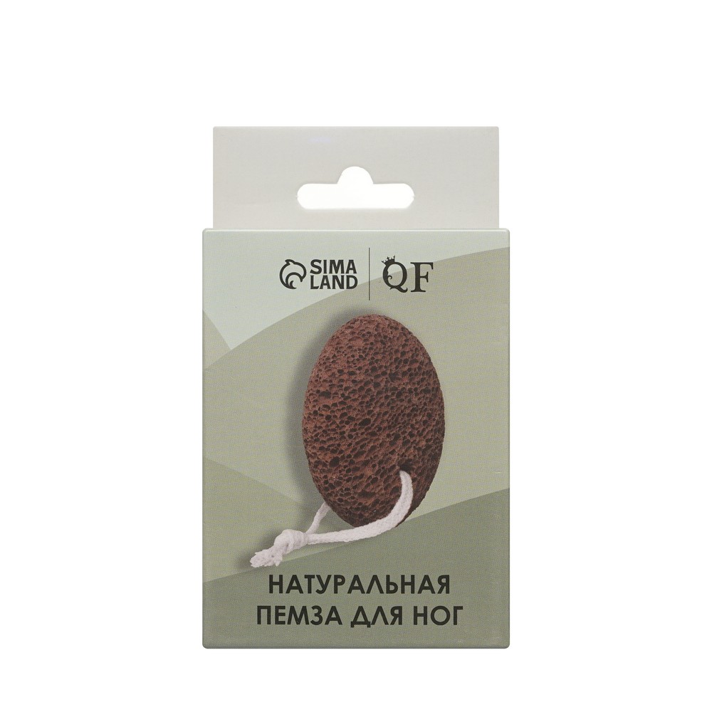 Queen Fair педикюр. акс. пемза с подвесом, 9,5*7 см в коробке коричн. 1ШТ