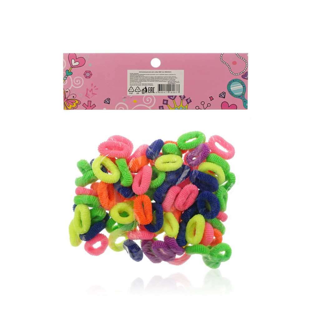 Набор резинок для волос Ameli малые 100шт