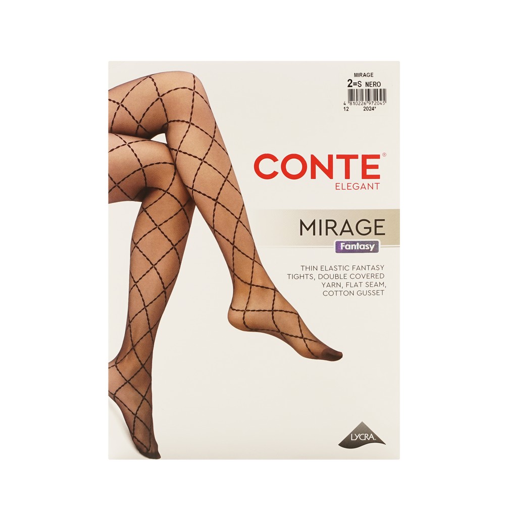 CONTE Fantasy Mirage Колготки женские (nero) р-р 2 1 шт