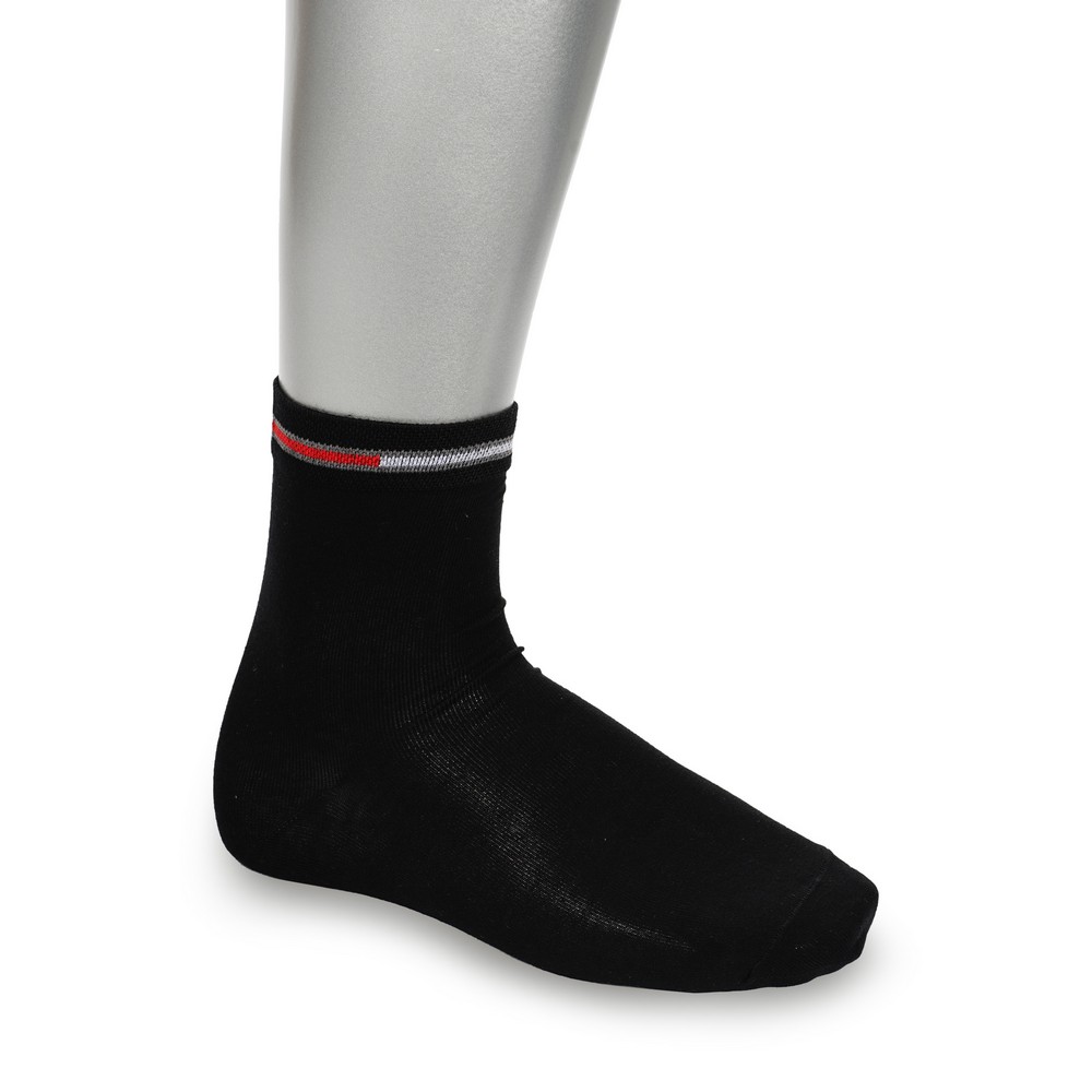 Мужские однотонные носки Good Socks Цветная полоска Черный р.39-43